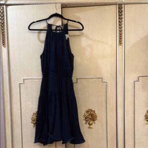 Milly Elegant Navy Blue Sleeveless Dress